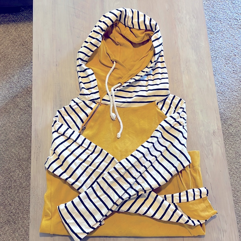 Double hooded sweatshirt